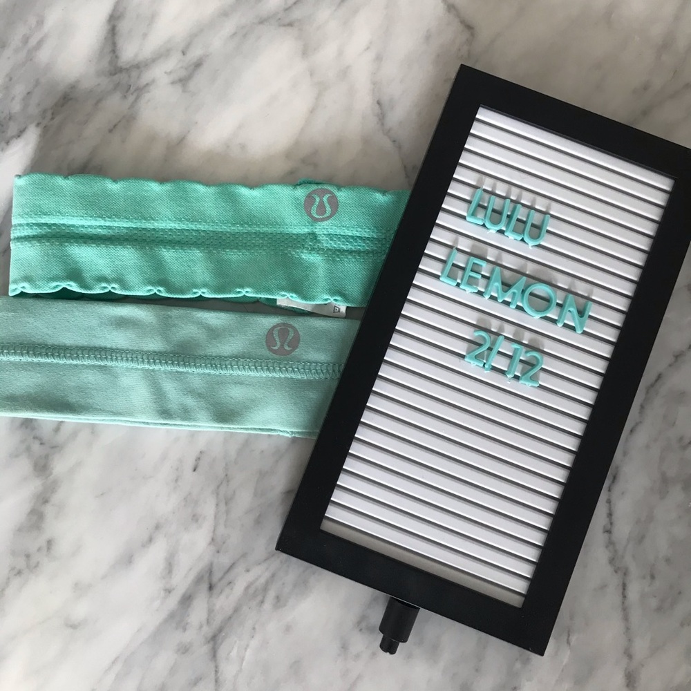 Barely used lululemon headbands (2) good find!!